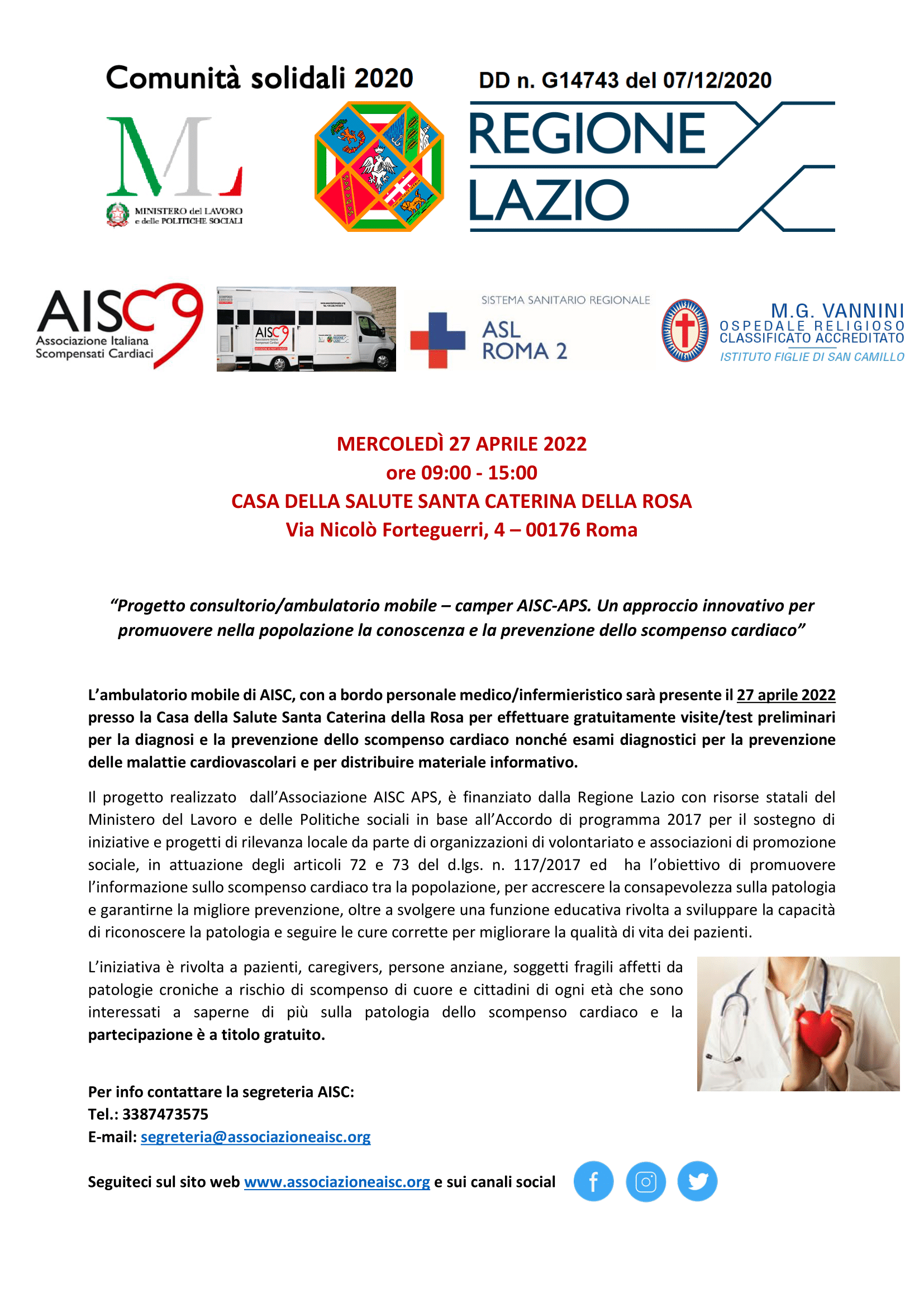 AISC locandina tappa Casa della salute Santa Caterina def 1