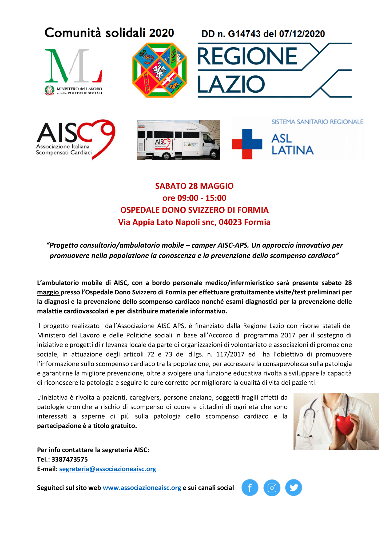 AISC locandina tappa Ospedale Formia 1