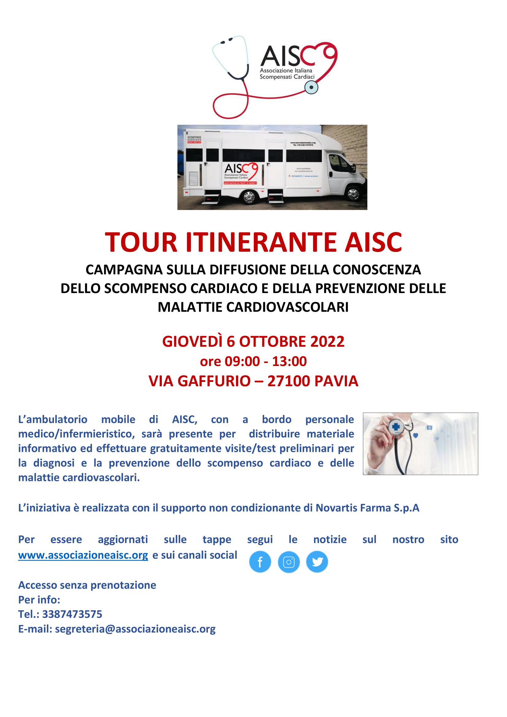 AISC locandina camper 2022 Pavia Via Gaffurio 1