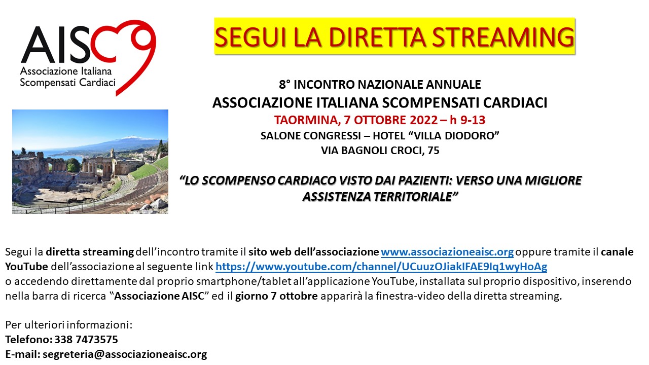 cartello streaming 7.10.22 istruzioni