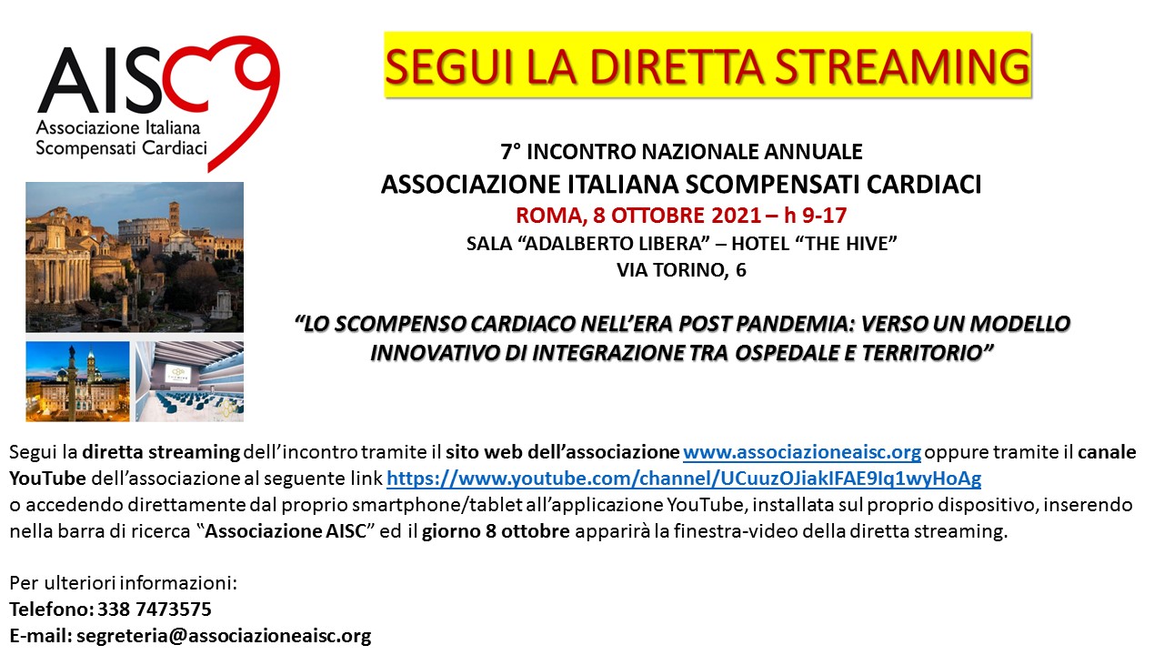 cartello streaming 8.10.21 istruzioni
